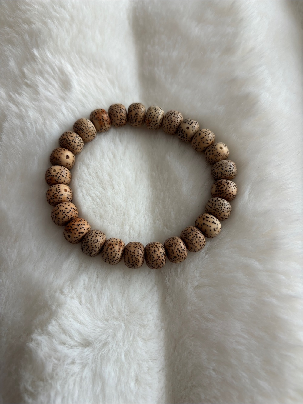 Lotus Flower Seed Bead Stretch Bracelet NEW